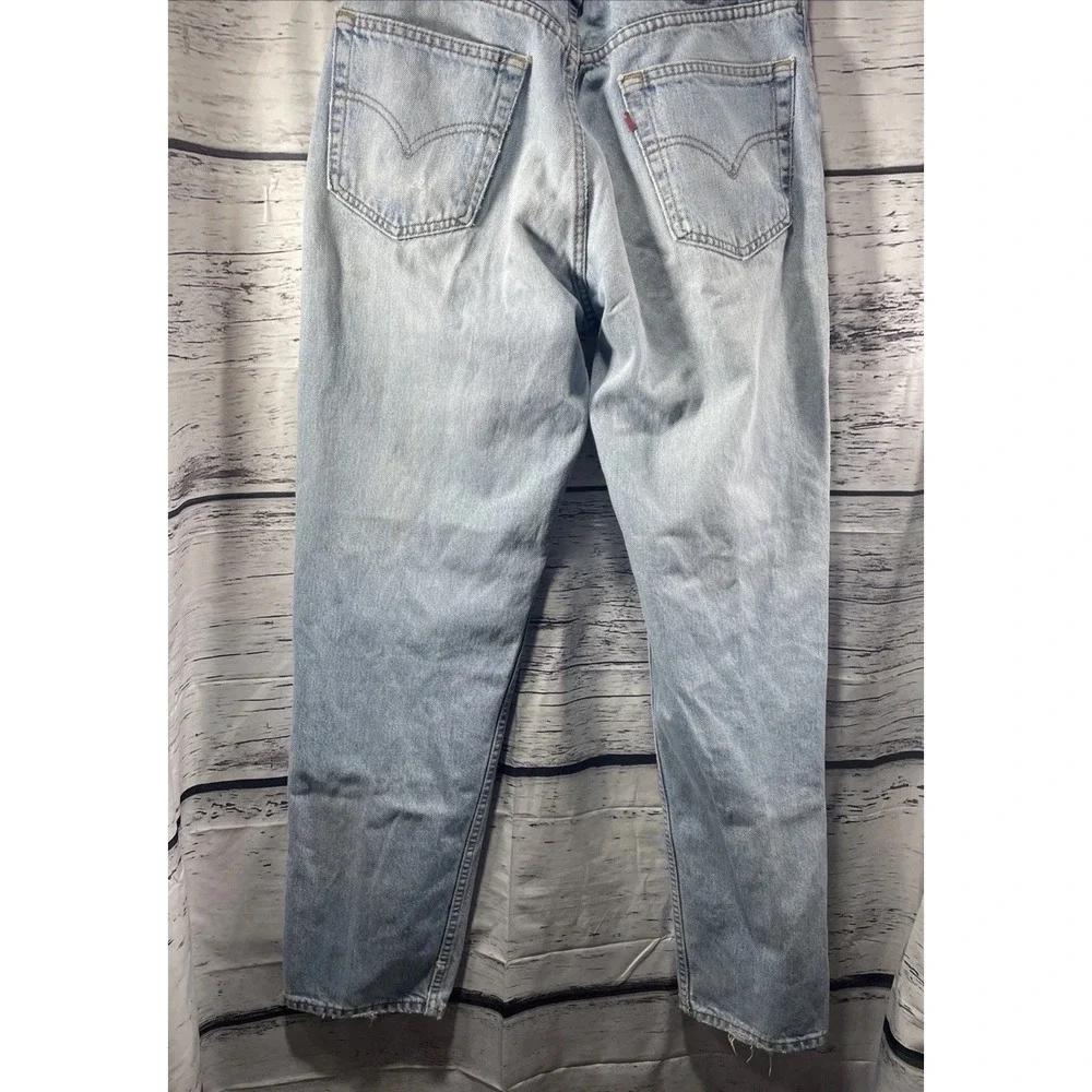 Levis 550 Light Stone Wash Relaxed Fit Made In‎ Canada Jeans 34x34